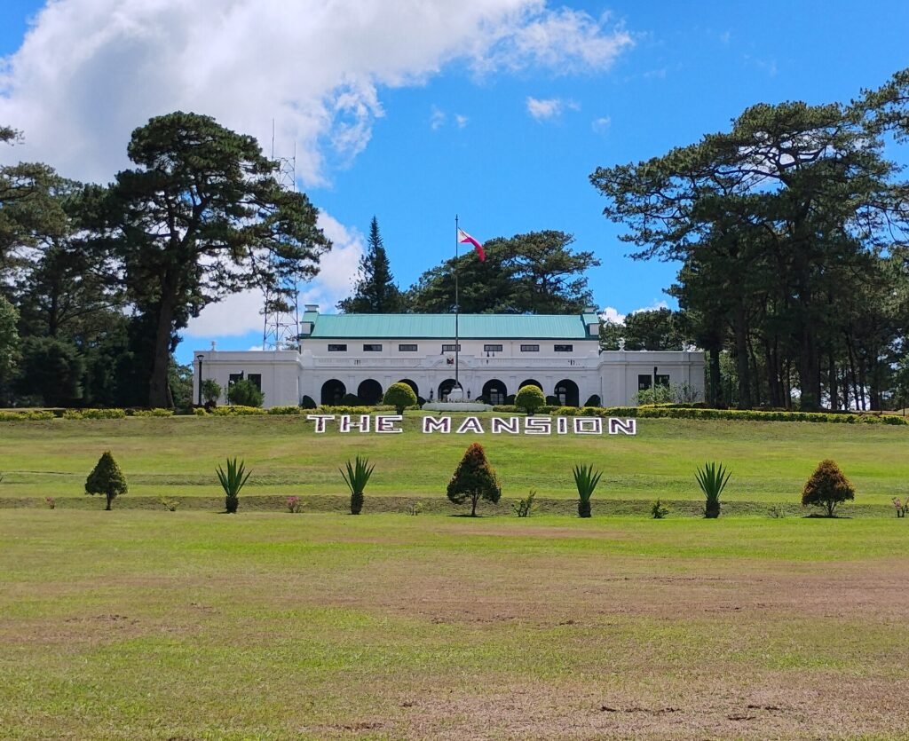 The gate and front lawn of The Mansion in Baguio